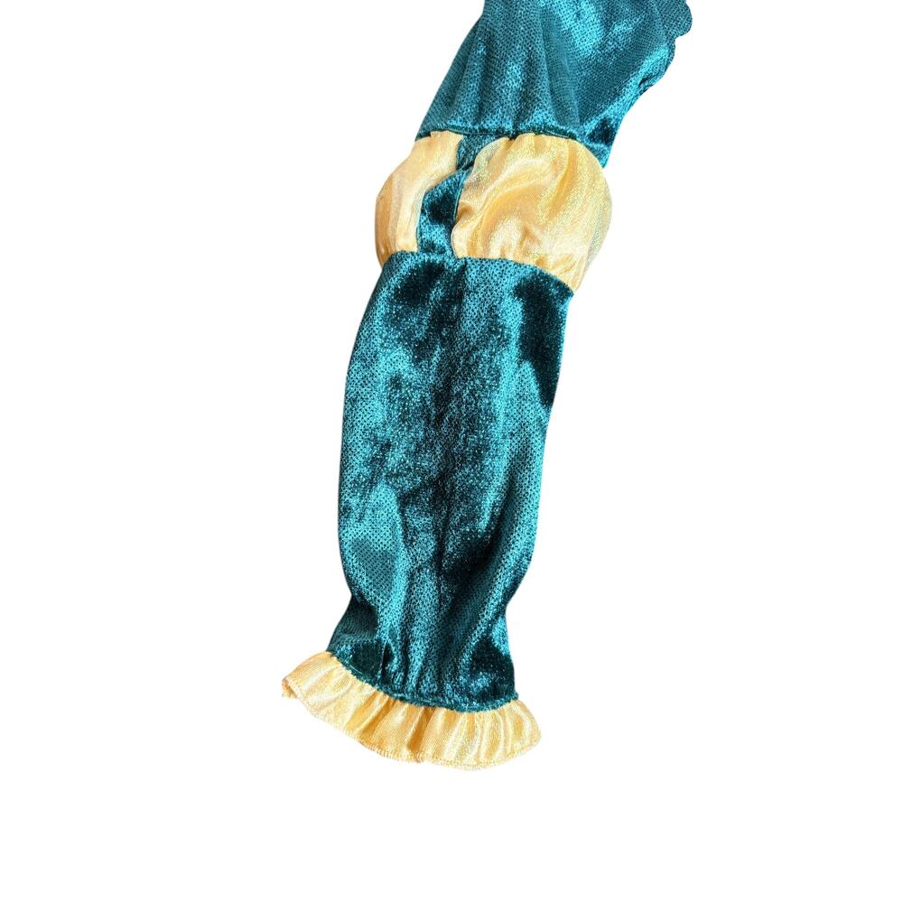 Disney Store Princess Merida Brave Deluxe Costume Dress Teal Gold Girls [S 5-6} - Picture 4 of 10